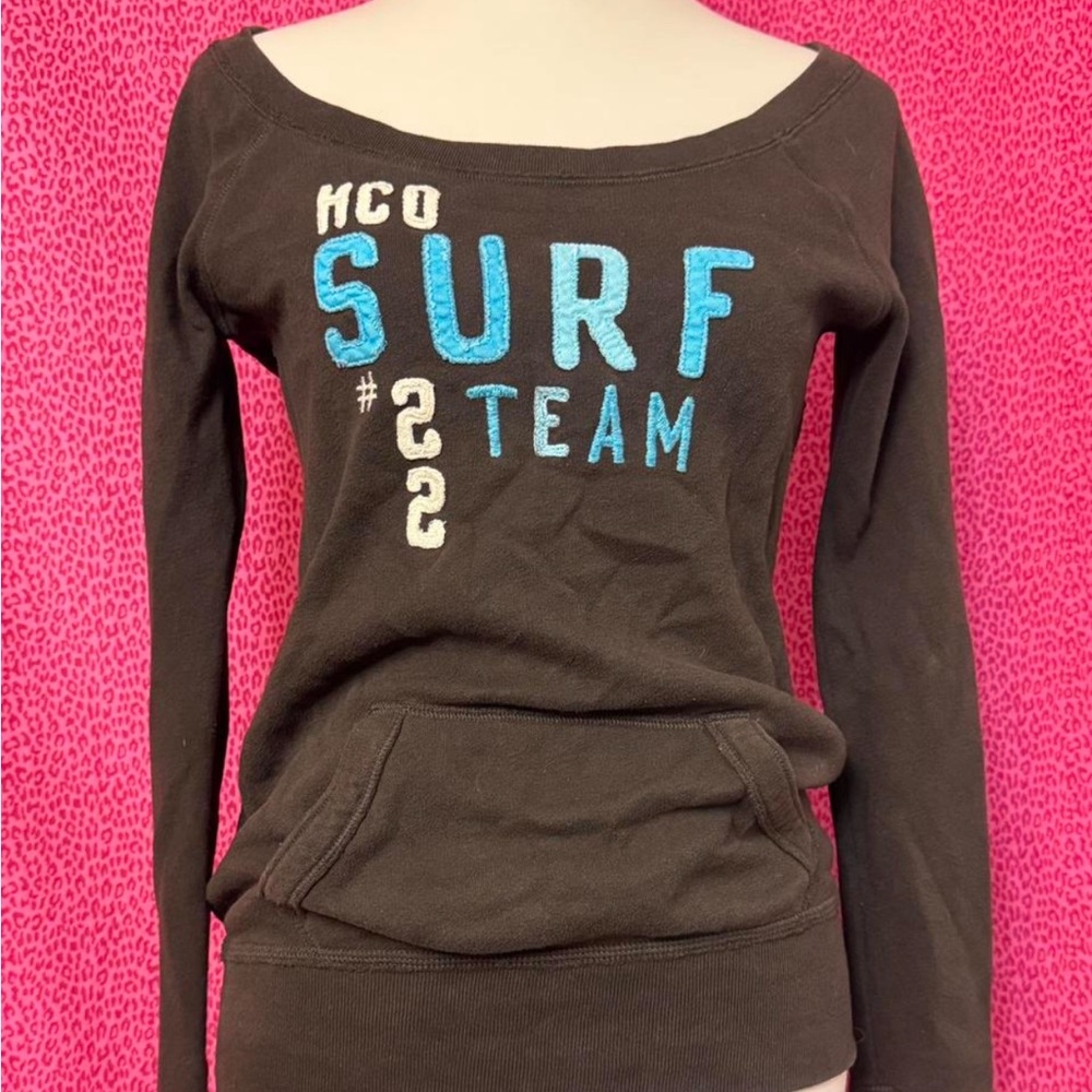 Hollister brown vintage Sweatshirt